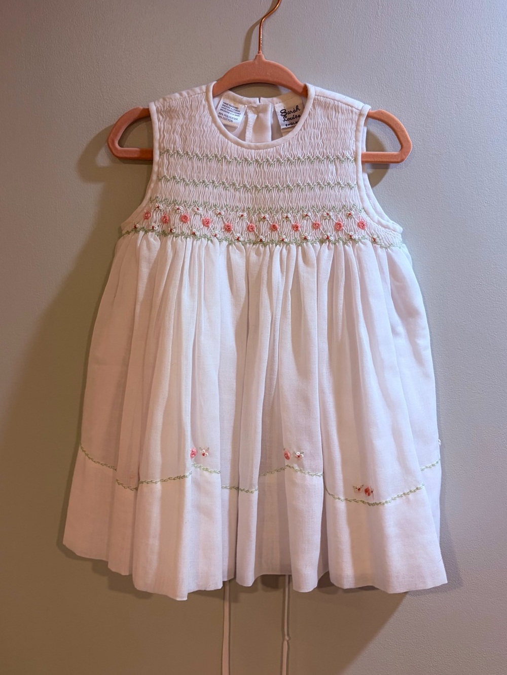 Sarah Louise Hand-Smocked Dress